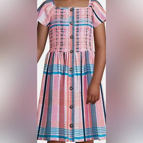 Land End Kids - Girls Caped Sleeve dress - Picture 7 of 10
